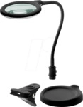 GB 64990 - Lupenleuchte, LED, &Oslash; 100 mm, 3 Dioptrien, schwarz