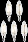 PLM 29094 - LED-Filamentlampe E14, 4,8 W, 470 lm, 2700 K, 5er-Pack