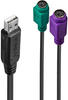 LINDY 42651 - USB 1.1 Konverter, A Stecker auf 2x PS/2