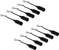LM 990014 - Lampenfassung, E14, Baupendel, schwarz, 10er-Pack