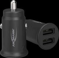 ANS 1000-0030 - USB-Ladeger&auml;t CC212, 12 W, 5 V, 2400 mA, Kfz, 2-Port, schwarz