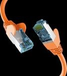 EFB EC020200219 - Patchkabel, Cat.7 Rohkabel, S/FTP PiMF, 0,25 m, orange