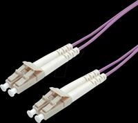 ROLINE 21158755 - Patchkabel LWL Duplex 50/125&micro;m LC/LC OM4, violett, 5 m
