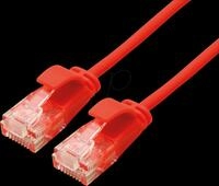 ROLINE 21153913 - Patchkabel Cat.6a UTP rot 1 m