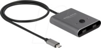DELOCK 11500 - USB 3.0 Switch 2 Port USB-C, bidirektional, 8K 60 Hz