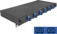 DELOCK 67000 - 19" LWL Splei&szlig;box, 6x SC Duplex OS2, 1HE
