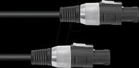 OMNI 3022110M - Lautsprecherkabel 2 x 1,5, 5 m, schwarz