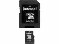 INTENSO 3413480 - MicroSDHC-Speicherkarte 32GB, Intenso Class 10