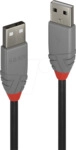 LINDY 36695 - USB 2.0 Kabel, A Stecker, 5,0 m