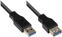 GC 2711-S005 - USB 5 Gb/s Kabel, A Stecker auf Buchse A, 0,5 m