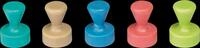 MAUL 6168499 - Magnete, 12 mm, farbig sortiert, 10 St&uuml;ck