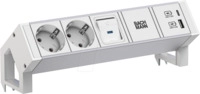 BACH 937.404 - Tischsteckdose DESK 2, 2-fach, USB A&C 22W