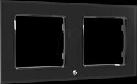 SHELLY WF2 B - Shelly Frame for Wall Switch, schwarz, 2-fach