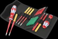 WERA 05006631001 - Schraubendrehersatz, Wechselklingen, Kraftform Kompakt VDE, 17-t