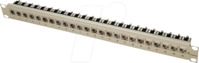 TG J02023A0033 - 19" Modultr&auml;ger 1 HE inkl. 24x AMJ-Modul K Cat.6A, schwarz