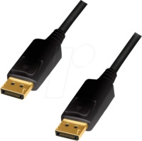 LOGILINK CD0103 - DisplayPort 1.2 Kabel, 4K 60 Hz, CCS, 5,0 m