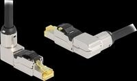 DELOCK 86289 - RJ45 Stecker feldkonfektionierbar Cat.6A Metall gewinkelt