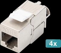DIGI DN-93615-4 - Cat.6a Keystone Modul, geschirmt, 4 St&uuml;ck