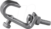EURO 58000390 - Theaterhaken, f&uuml;r &Oslash; 16 mm Rohr, Decotruss TH-16, silber