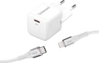 INTENSO 7803052 - USB-Ladeger&auml;t, 30 W, 1x USB-C, GaN, wei&szlig;, Lightning Kabel 1,5 m