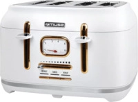 MUSE MS-131 W - MUSE Edelstahl-Toaster wei&szlig; MS-131 W