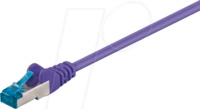 PATCH-C6AQ 1,5VT - Cat.6a High Quality-Patchkabel,violett,1,5 m