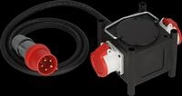 BRE 1153680200 - Kompakter Gummi-Stromverteiler, 2m Kabel, 2x CEE 400V/32A