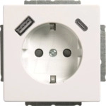 BJ 20EUUSBAC-44G - Schutzkontakt-/USB-A+C Steckdose Safety+