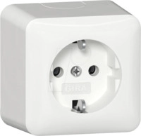 GIRA 4440 13 - Schutzkontakt-Steckdose 16 A / 250 V~ mit Montageplatte
