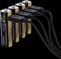 VERICO 4X AA3300 - LI-Ion-Akku, AA (Mignon), 1,5 V, 2220 mAh, USB-C, 4er-Pack