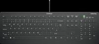 AK-C8112USBDE - Tastatur, USB, IP68, desinfizierbar, schwarz, DE