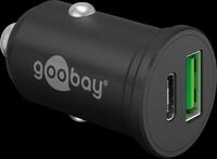 GOOBAY 61739 - USB-Ladeger&auml;t, 12 / 24 V, 45 W, Kfz, 1x USB-C, 1x USB-A