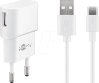 GOOBAY 45299 - USB-Ladeger&auml;t, 5 V, 1 A, USB-C, wei&szlig;