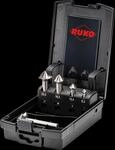 RUKO 102891ERO - Kegelsenker-Satz 4S HSSE-Co 5 DIN 335 90&deg; - 5 teilig