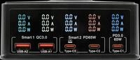 EXSYS EX-1106 - Multiport High Power Charger mit QI 15W und USB-C PD mit max. 16