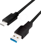 LOGILINK CU0170 - USB-A Stecker auf USB-C Stecker, 2m