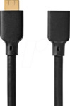 N CVGB35090BK10 - HDMI Stecker > HDMI Buchse, 8K@60Hz, Schwarz, 1.00m