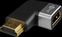 GOOBAY 72012 - Adapter HDMI Stecker/Buchse, 8K 60 Hz, 270&deg; horizontal