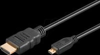 GOOBAY 53787 - High Speed Micro HDMI&trade; Kabel mit Ethernet (4K/60Hz), 5,0 m
