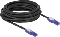 DELOCK 80930 - Cat.6 Patchkabel, UTP, 180&deg; winkelbare Stecker, schwarz, 7,5 m