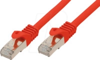 SHVP 75530-R - 30 m Patchkabel - Cat.7-Rohkabel rot