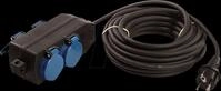 BACH 349.044 - Verteilersteckdose 10 m, H07RN-F, schwarz