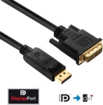 PURE PI5200-030 - Adapterkabel, DisplayPort Stecker auf DVI 18+1 Stecker, 3 m