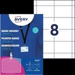 AVZ 4825 - Namensschild, 60x90 mm, Lanyard, mit Einsteckschilder, 10 St&uuml;ck