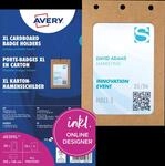 AVZ 4839XL - Namensschild, 105x148 mm, Lanyard, mit Einsteckschilder, 50 St&uuml;c