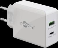 GOOBAY 61674 - USB-Ladeger&auml;t, 30 W, 1x USB-A, 1x USB-C (PD), wei&szlig;