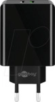 GOOBAY 44956 - USB-Ladeger&auml;t, 5-12 V, 3 A, QC 3.0, 28 W, schwarz