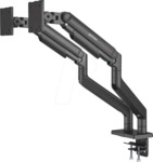 MANHATTAN 462587 - Tischhalterung f&uuml;r 2 Monitore, 17" bis 45" max. 20 kg pro Arm