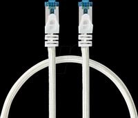 N CCTB85321AL50 - Patchkabel, Cat.6a, S/FTP, geflochten, 5 m, silber