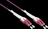 GC LW-U803LC4 - Patchkabel LWL Duplex OM4 50/125&micro; LC/LC, 3 m, violett